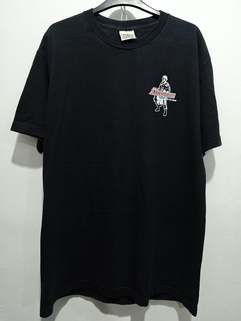 Z.62 Design "Go Airborne!" T (Category: Tshirts & Polo Shirts ) located in Bulacan. Submitted by pzj_thrift (Listing ID 1461163557, Image 2). Description: L 29 W 21 Condition 9/10 Color rate 9/10 No issue .