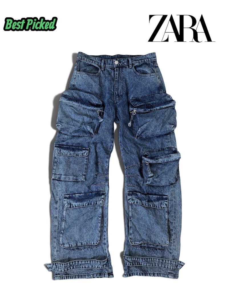 Zara Multi pocket denim pants (Category: Jeans) located in Cebu City. Submitted by bestpicked (Listing ID 1461166554, Image 1). Description: Authentic Excellent condition Size 32 on tag Waistline 32-34 Length 45 No issue Location - Guadalupe Cebu City.