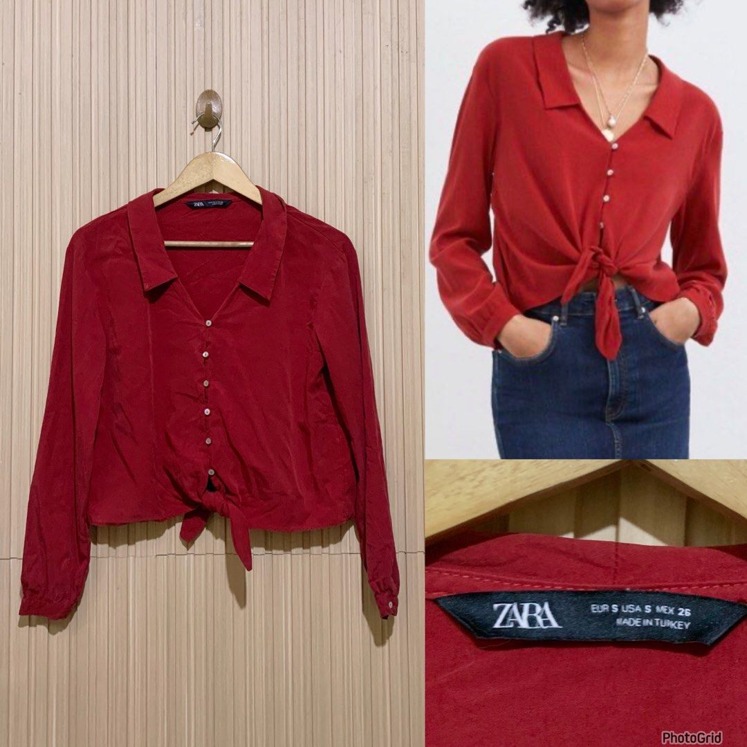 Zara top (Category: Blouses) located in Koronadal. Submitted by gstyledforless (Listing ID 1461195842, Image 1). Description: .