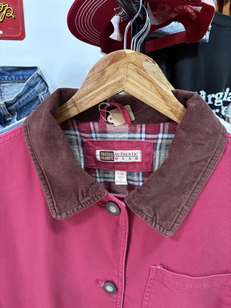 00’s Faded Glory Barn Jacket. (Category: Coats, Jackets and Outerwear) located in Paranaque City. Submitted by arcvintage (Listing ID 1461514631, Image 3). Description: Size: Large on tag Chest: 26” Length: 30” Flaws: Color rate: 9.5/10 ₱1500 plus shipping fee. ________________________________________ Sizing is determined by measurements not by the garment tag. ________________________________________ Disclaimer: Arc Vintage is not affiliated wit
