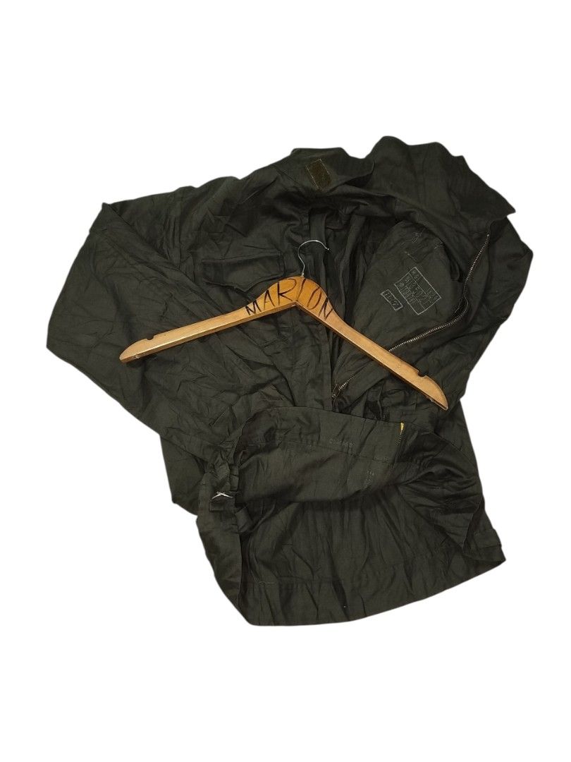 1983 Chinese PLA Army Green Uniform (Category: Coats, Jackets and Outerwear) located in Manila. Submitted by marlonmuncada_picker05 (Listing ID 1461557639, Image 3). Description: 📍DEADSTOCK 1983 VINTAGE CHINESE PLA ARMY OLIVE GREEN JACKET BEST FIT L TO XL ✅800 + SF ✅DIMES : W 22.5 " x 27.5 " L ✅SLEEVE 27" ✅SHOULDER 29 " ✅NO MAJOR ISSUE ✅PIC MAY VARY DUE TO CAMERA LIGHTS ✅9.5/10 COLOR RATE ✅9.5/10 CONDITION ❌NO COD / COP VIA LBC ❌ ✅MOD : J&T / LA