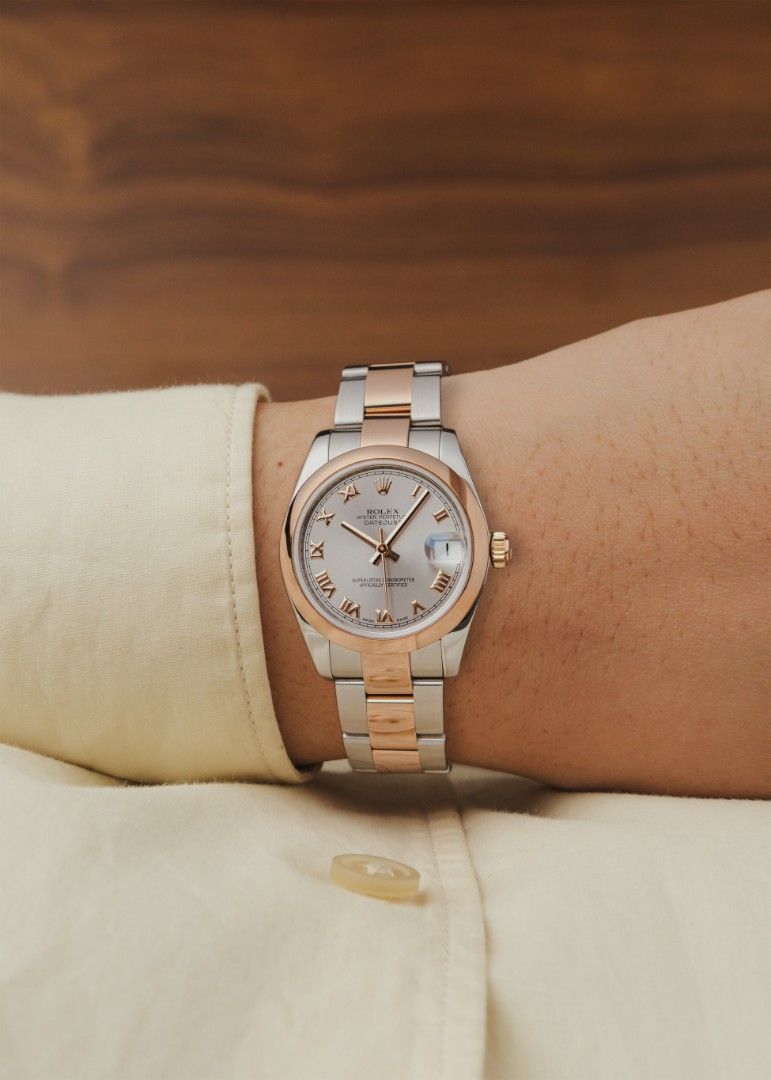 2010 Rolex Datejust w/ Box and Papers (Category: Women's Watches) located in Manila. Submitted by windsorfinery (Listing ID 1461345245, Image 3). Description: Rolex Datejust 178241 2010 Automatic 31mm Stainless steel/Everose gold Sapphire Rolex bracelet Box: Yes Papers: Yes Others: Rolex hang tag, booklet, card holder and timegrapher receipt. 1-Year Mechanical Warranty by Windsor Finery Co. *SRP of the latest reference is ₱839,500* Cash Price: ₱5