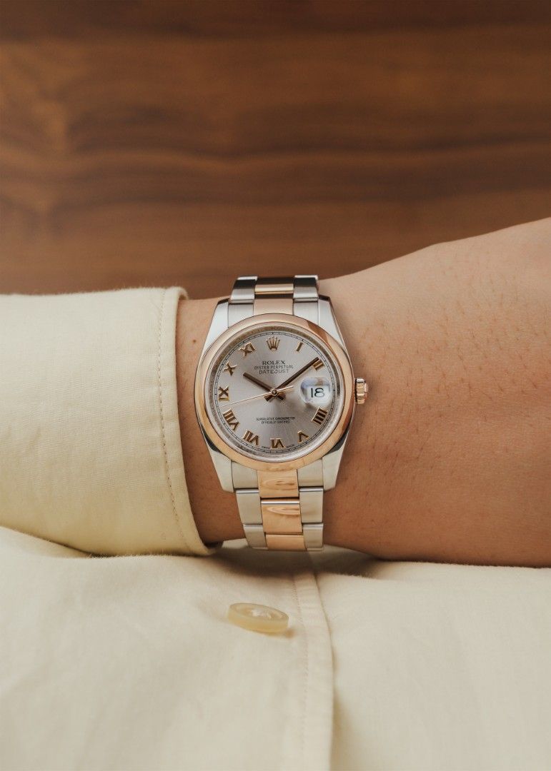 2012 Rolex Datejust w/ Box and Papers (Category: Luxury Watches) located in Manila. Submitted by windsorfinery (Listing ID 1461347264, Image 3). Description: Rolex Datejust 116201 2012 Automatic 36mm Stainless steel/Everose gold Sapphire Rolex bracelet Box: Yes Papers: Yes Others: Rolex hang tag, booklet, card holder and timegrapher receipt. 1-Year Mechanical Warranty by Windsor Finery Co. *SRP of the latest reference is ₱952,500* Cash Price: ₱53