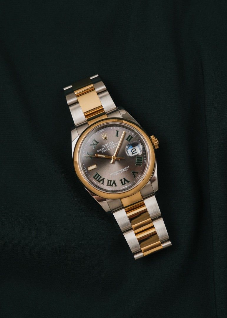 2021 Rolex Datejust "Wimbledon" w/ Box and Papers (Category: Luxury Watches) located in Manila. Submitted by windsorfinery (Listing ID 1461344591, Image 1). Description: Rolex Datejust 126203 2021 Automatic 36mm Stainless steel/Gold Sapphire Rolex bracelet Box: Yes Papers: Yes Others: Rolex booklets, hang tags, and official purchase receipt from Washington Jewelry. 1-Year Mechanical Warranty by Windsor Finery Co. *SRP is ₱932,000* Cash Price: ₱63