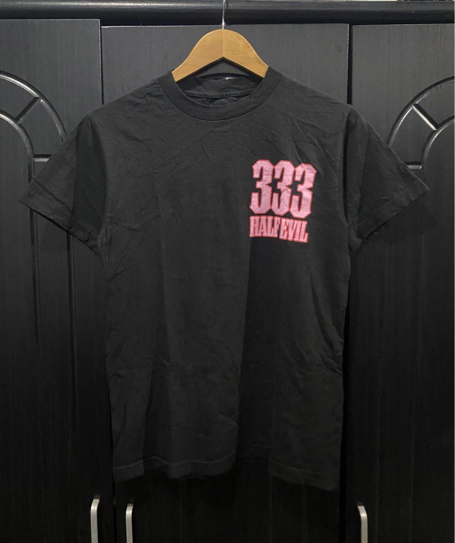 333 HALF EVIL - SHIRT (Category: Tshirts & Polo Shirts ) located in Naga. Submitted by junked_garments_v2 (Listing ID 1461513876, Image 1). Description: 333 HALF EVIL - SHIRT Excellent Condition No Issue Need Wash Width 18” / Length 26” Dm me to purchase!.