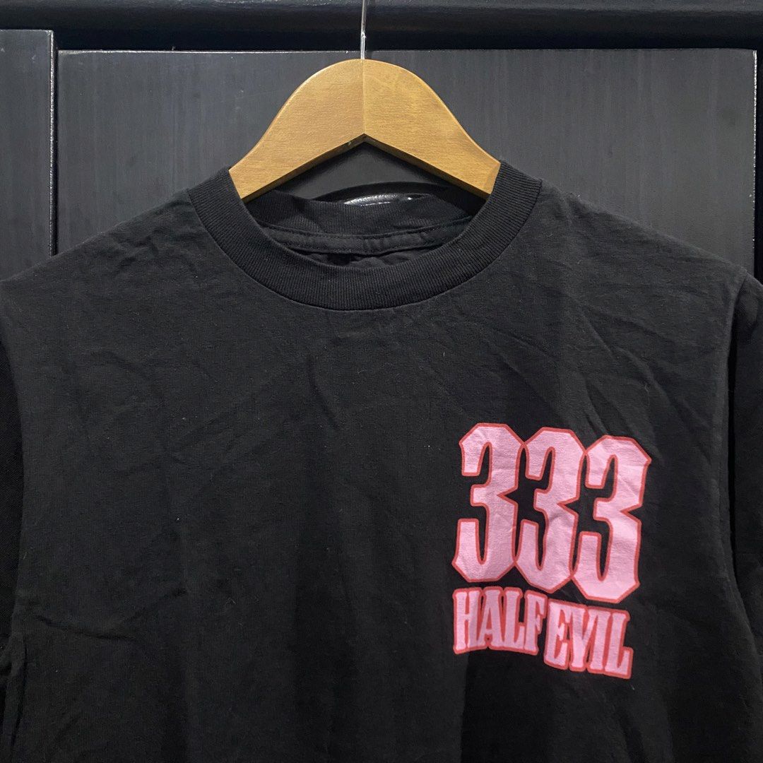 333 HALF EVIL - SHIRT (Category: Tshirts & Polo Shirts ) located in Naga. Submitted by junked_garments_v2 (Listing ID 1461513876, Image 2). Description: 333 HALF EVIL - SHIRT Excellent Condition No Issue Need Wash Width 18” / Length 26” Dm me to purchase!.