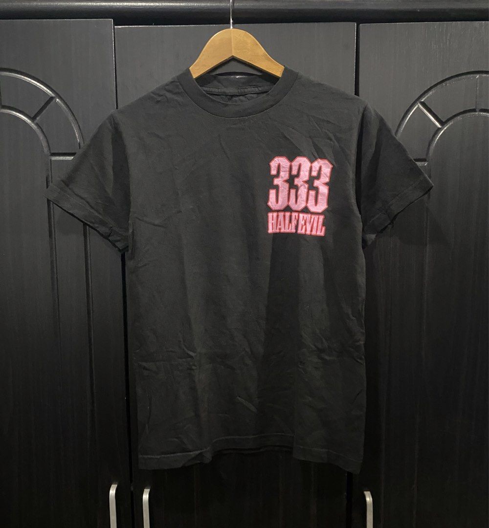 333 HALF EVIL SHIRT (Category: Tshirts & Polo Shirts ) located in Naga. Submitted by junked_garments (Listing ID 1461425114, Image 1). Description: 333 HALF EVIL - SHIRT Excellent Condition No Issue Need Wash Width 18” / Length 26” Dm me to purchase.📩.