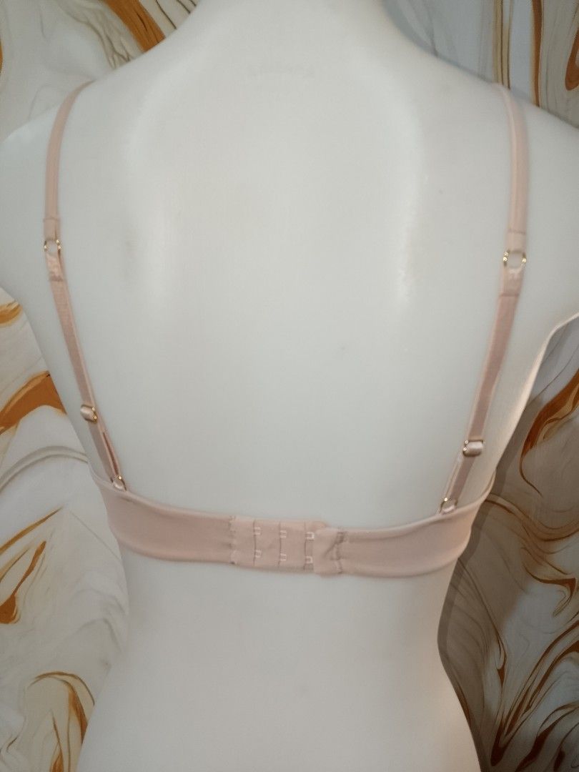 34a Sheer Mesh padded Bra - Nude (Category: Undergarments & Loungewear) located in Manila. Submitted by truecrystal-1407 (Listing ID 1461561358, Image 3). Description: - Nude balconette bra - Sheer mesh detailing on cups - Adjustable straps - Triple hook-and-eye back closure - Underwire for support - Comfortable and smooth fabric - Ideal for everyday or special occasions.