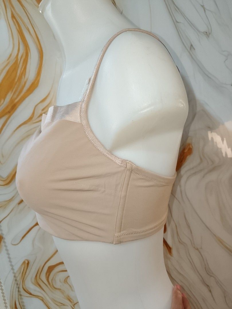 38d OLGA Beige Bra no pads with underwire (Category: Undergarments & Loungewear) located in Manila. Submitted by truecrystal-1407 (Listing ID 1461346586, Image 2). Description: - Chic beige bra with elegant gold strap details. - Adjustable straps for a customized, comfortable fit. - Secure hook-and-eye closure at the back. - Designed for everyday comfort and excellent support. - A versatile piece that easily pairs with various outfits..