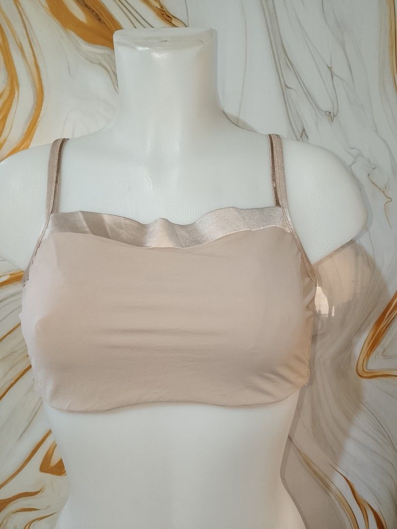 38d OLGA Beige Bra no pads with underwire (Category: Undergarments & Loungewear) located in Manila. Submitted by truecrystal-1407 (Listing ID 1461346586, Image 1). Description: - Chic beige bra with elegant gold strap details. - Adjustable straps for a customized, comfortable fit. - Secure hook-and-eye closure at the back. - Designed for everyday comfort and excellent support. - A versatile piece that easily pairs with various outfits..