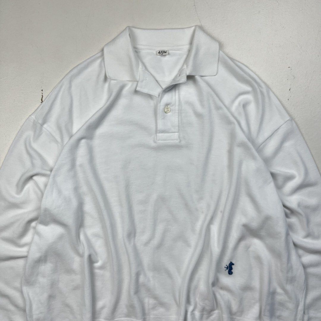 45r Long Sleeve Polo Shirt (Category: Coats, Jackets and Outerwear) located in Manila. Submitted by _jaime (Listing ID 1461410561, Image 2). Description: 45r Long Sleeve Polo Shirt issue: Stain on the front Size: Free size Shoulder: 22 inches Chest width: 27 inches Sleeve: 16.5 inches Length: 22.5 inches Made in Japan 1,500 price is negotiable .