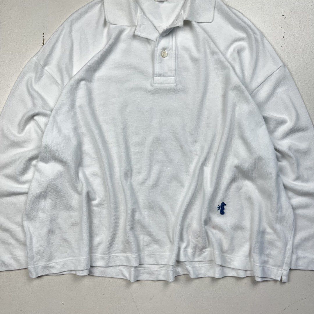 45r Long Sleeve Polo Shirt (Category: Coats, Jackets and Outerwear) located in Manila. Submitted by _jaime (Listing ID 1461410561, Image 3). Description: 45r Long Sleeve Polo Shirt issue: Stain on the front Size: Free size Shoulder: 22 inches Chest width: 27 inches Sleeve: 16.5 inches Length: 22.5 inches Made in Japan 1,500 price is negotiable .
