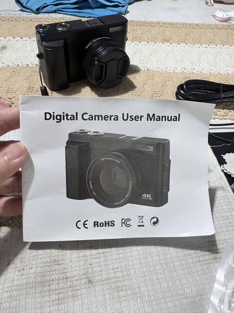 4K Ultra HD, Digital Camera (Category: Cameras) located in Manila. Submitted by therese.erica (Listing ID 1461480649, Image 3). Description: Digital camera for sale! 📸 - Capture memories in stunning 4K Ultra HD quality. - Comes with an adapter, USB cable, and cleaning cloth for immediate use. - User manual included for easy operation. Issues: Mabilis malowbat pero still does the job and captures photos RFS: Upgrade Please send me a message if in