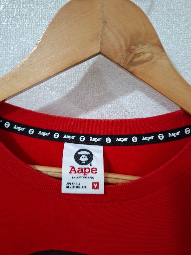 Aape by a bathing ape shirts (Category: Tshirts & Polo Shirts ) located in Cavite. Submitted by labbudds20 (Listing ID 1461490547, Image 3). Description: aape by a bathing ape tee size medium armpit to armpit 21 inches length 29 inches excellent condition see pictures for details.