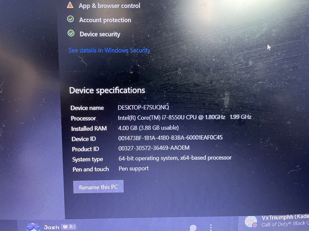 Acer Aspire E5-576 series with issue (Category: Laptops & Notebooks) located in Mandaluyong City. Submitted by just.dimitrius (Listing ID 1461374779, Image 3). Description: Issue: - speaker - needs to be plugged into the charger always via Lalamove or J&T Payment first policy 📍Mandaluyong.