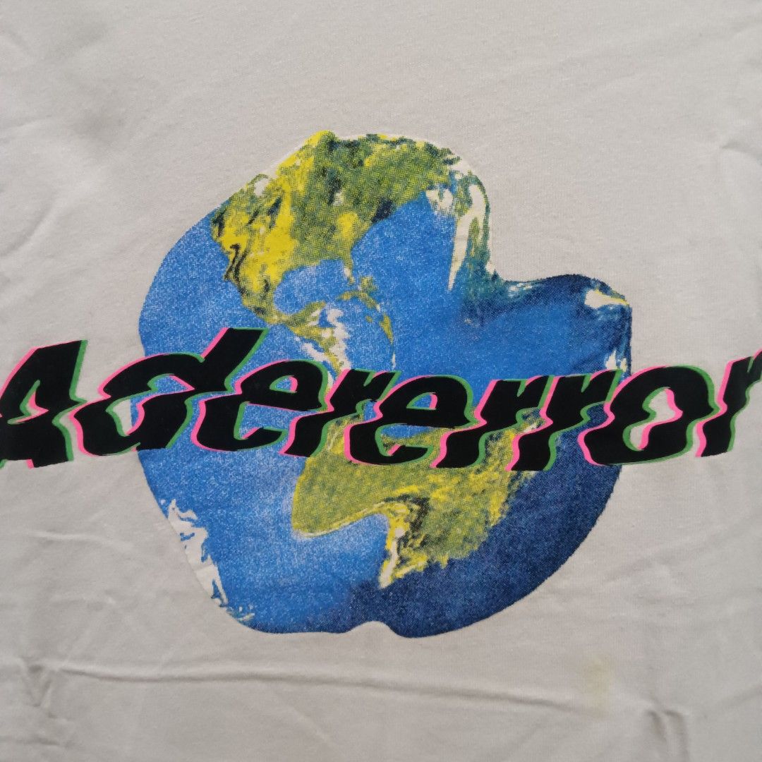 ADER ERROR Earth Graphic Shirt (Category: Tshirts & Polo Shirts ) located in Quezon City. Submitted by jaychingsss (Listing ID 1461495886, Image 2). Description: Ader Error Earth Graphic Shirt - 100 22x26 Complete Tags NEED WASH.