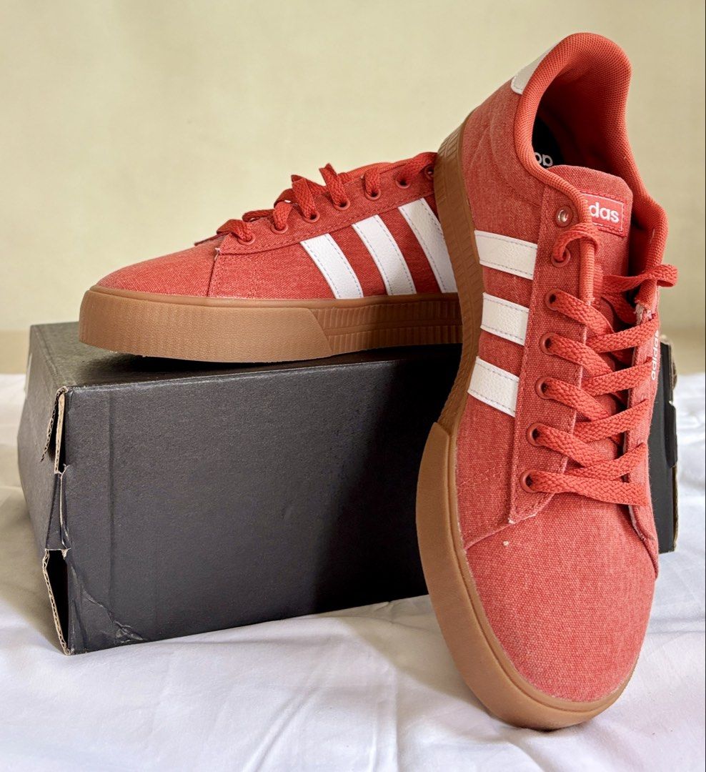 Adidas Daily 3.0 Red Shoes (Category: Sneakers) located in Pasig City. Submitted by ginnypot (Listing ID 1461487329, Image 2). Description: Adidas Daily 3.0 Preloved Red / Cloud White / Gum Size: US 7.5 UK 7 Brand new and original ❌ SRP: PHP 4,300 ✅ Now: PHP 2,000 + SF.