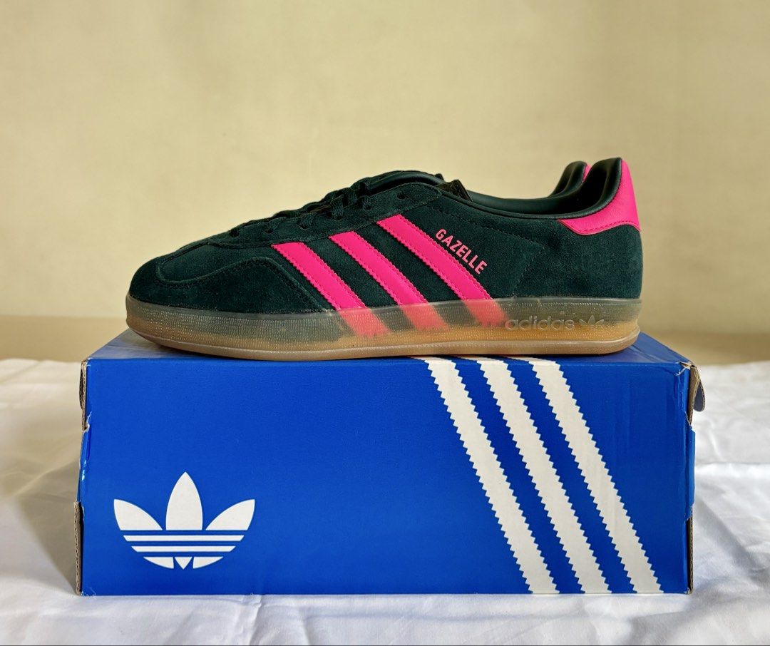 Adidas Gazelle Indoor W (Category: Sneakers) located in Caloocan City. Submitted by liveflower_016991 (Listing ID 1461483753, Image 1). Description: Adidas Gazelle Indoor W Aurora Ivy / Shock Pink / Gum Sizes: US 7.5 UK 6 & US 7 UK 5.5 Brand new and original ❌ SRP: PHP 7,300 ✅ Now: PHP 3,000 + SF.