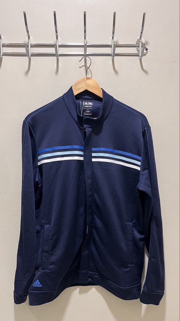 Adidas Golf Climalite Stand Collar Full-Zip Track Jacket (Category: Coats, Jackets and Outerwear) located in Dinalupihan. Submitted by banditvaultco (Listing ID 1461454128, Image 1). Description: NEGOTIABLE (FAIR OFFERS) Brand: Authentic adidas Golf Technology: Climalite (Sweat-wicking, breathable active fabric) Size: US Men’s Medium (M) Material: 100% Polyester Authenticity Tags: Article Code Z61390 (Production Date: 07/13) | RN# 88387 | CA# 403