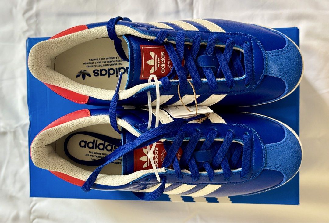 Adidas K 74 (Category: Sneakers) located in Caloocan City. Submitted by liveflower_016991 (Listing ID 1461482322, Image 3). Description: Adidas K 74 Royal Blue / Core White / Bright Red Size: US 7.5 UK 7 Brand new and original ❌ SRP: PHP 6,500 ✅ Now: PHP 3,000 + SF.