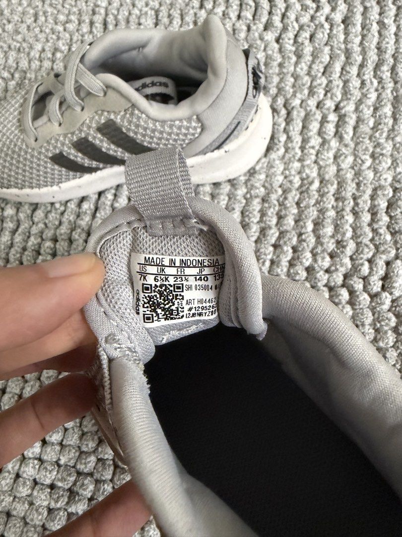 Adidas Kids Shoes Grey (Category: Babies & Kids Fashion) located in Paranaque City. Submitted by cellybelly (Listing ID 1461329507, Image 3). Description: Used once.