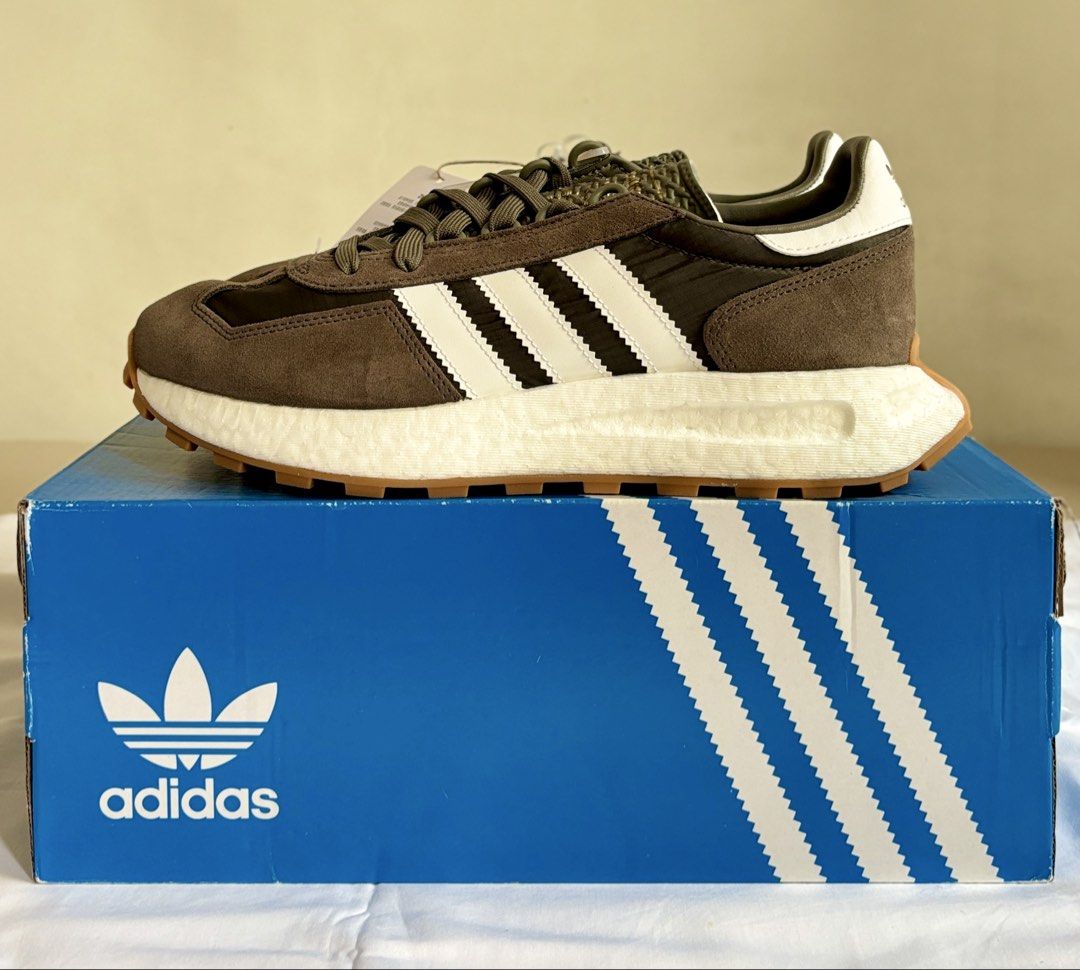 Adidas Retropy E5 Cardboard Green (Category: Sneakers) located in Pasig City. Submitted by ginnypot (Listing ID 1461486258, Image 1). Description: Adidas Retropy E5 Cardboard Green Size: US 8.5 UK 8 Brand new and original ❌ SRP: PHP 7,700 ✅ Now: PHP 3,000 + SF.