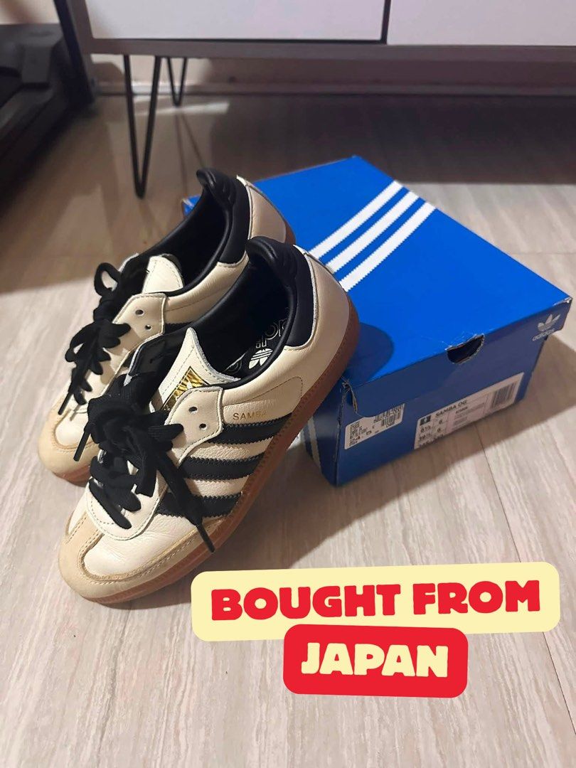 Adidas Samba OG Shoes (Category: Sneakers) located in Cavite. Submitted by caligean023 (Listing ID 1461396589, Image 2). Description: - Authentic Adidas Samba OG - Size: 6.5 - Purchased directly from Japan - Classic black and yellow colorway - Features the iconic gum sole - Comes with original box - Price: P4,000 (negotiable).
