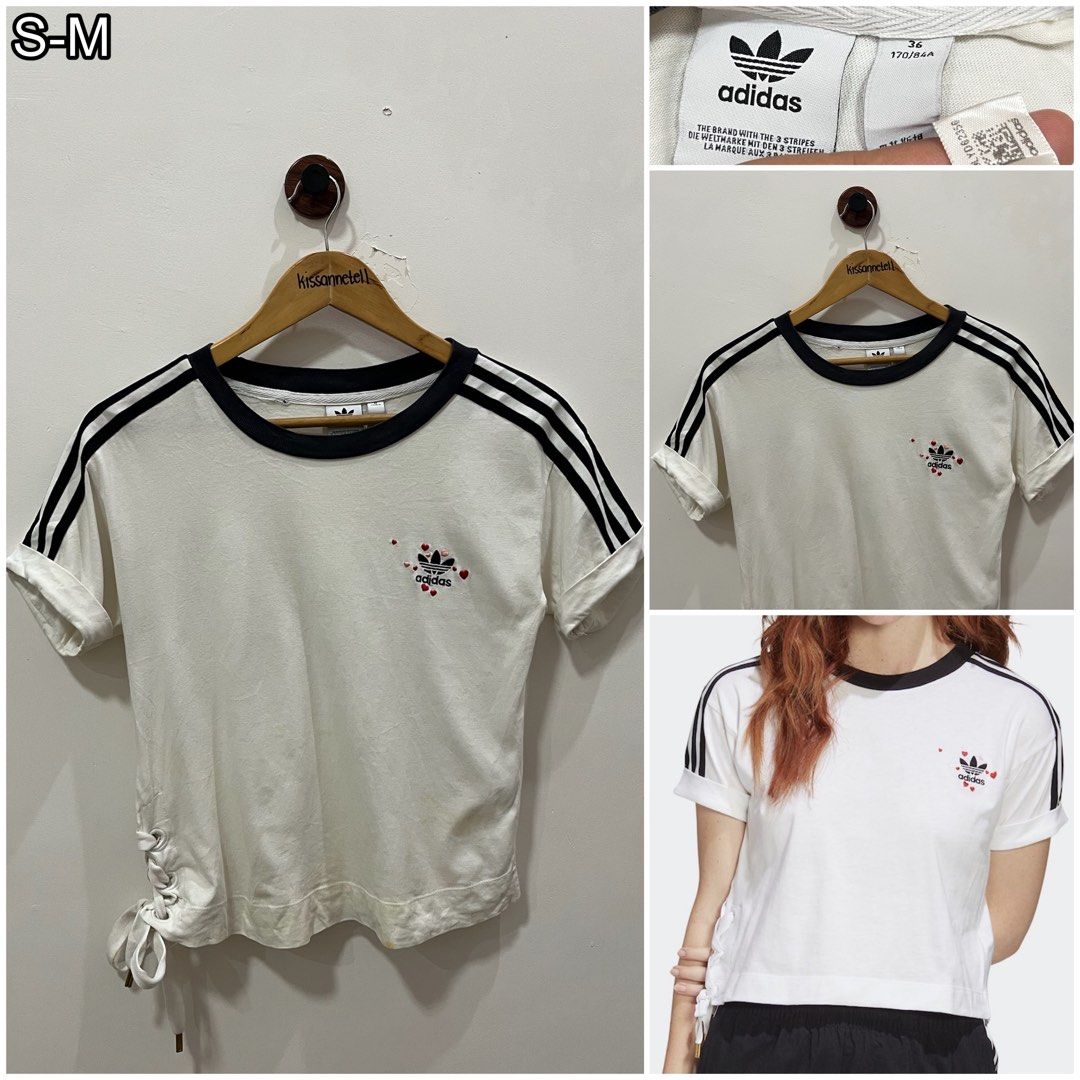Adidas semi cropped top not zara (Category: Shirts) located in Dagupan City. Submitted by kissannetell_ (Listing ID 1461414941, Image 1). Description: Has light yellow stain, needs proper wash. 📍Dagupan City, Pangasinan 💸: Gcash 🚛: J&T ❣️Open for dropping and pasabay within Pangasinan ❌No Meetups NOTE: ▪️All items are from bale. PASS SA MASELAN -- items need wash & some items may have minor issues like stain, pinhole, etc. Kindly manage your e