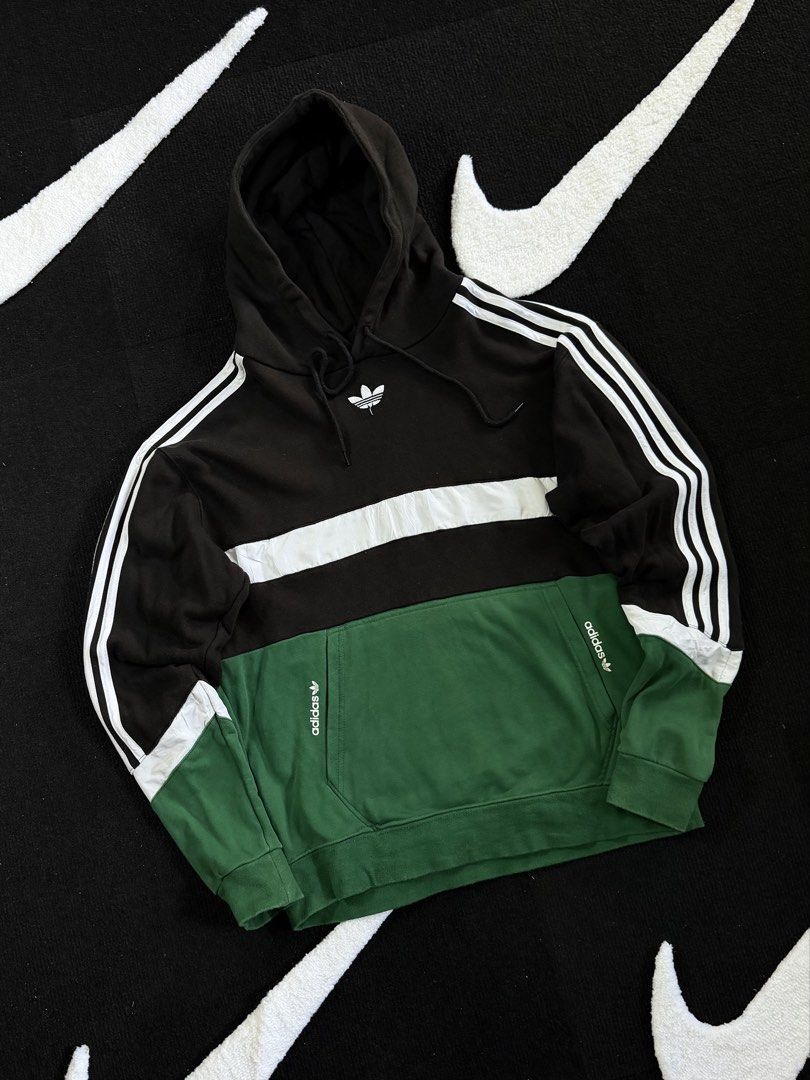 adidas tritone hoodie jacket (Category: Activewear) located in Manila. Submitted by styleandfly191238 (Listing ID 1461333788, Image 2). Description: dimes length-27 width-23 color rate-10/10 issue none better in personal excllent conditions color may vary due to light good fittings unli vc and vouch for your assurance dm me for more inquiry .