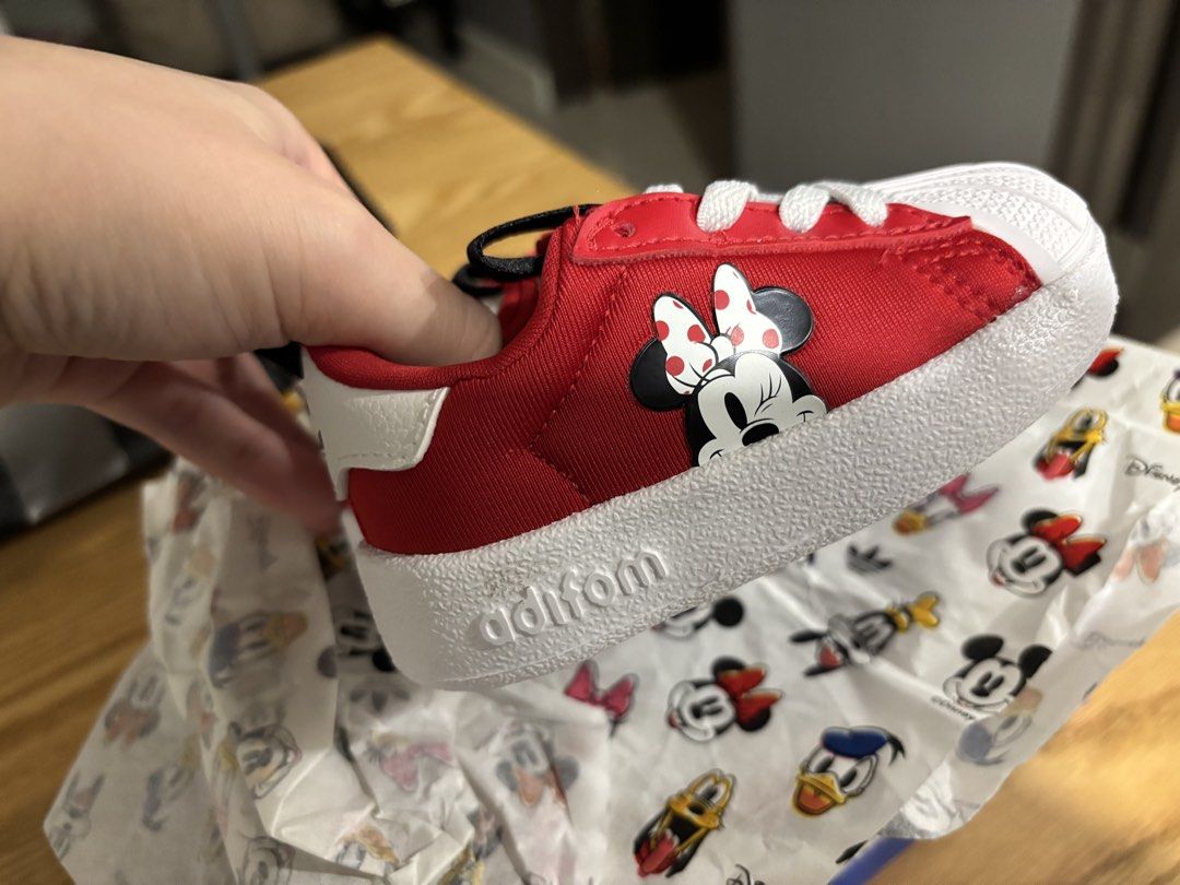 Adidas x Disney Adifom Superstar (Category: Babies & Kids Fashion) located in Quezon City. Submitted by clairebear07 (Listing ID 1461365848, Image 3). Description: Brand new Disney x Adidas Adifom shoes Size US 4 / UK 3.