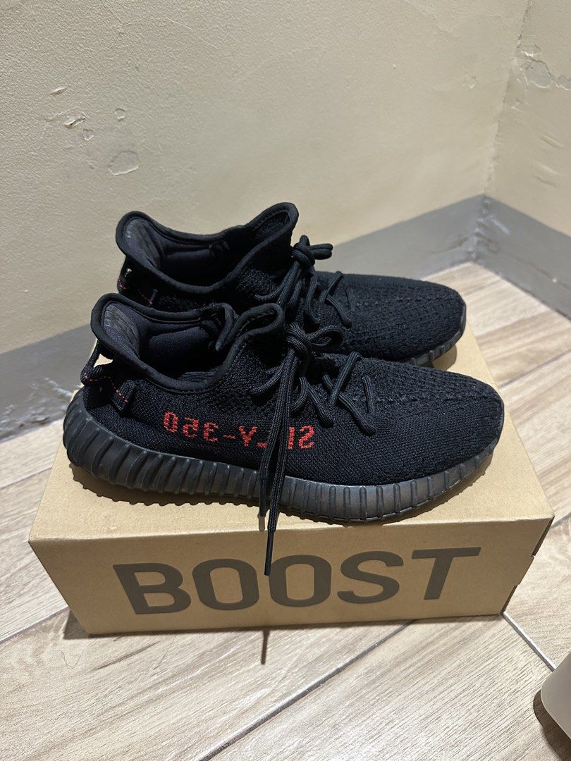 Adidas Yeezy Boost 350 V2 Bred (Category: Sneakers) located in Manila. Submitted by sircee6 (Listing ID 1461363492, Image 1). Description: - Adidas Yeezy Boost 350 V2 - Color: Black and Red - Size: US 8 / UK 7.5 - Includes Original Box - Brand: Adidas - Perfect for everyday wear.