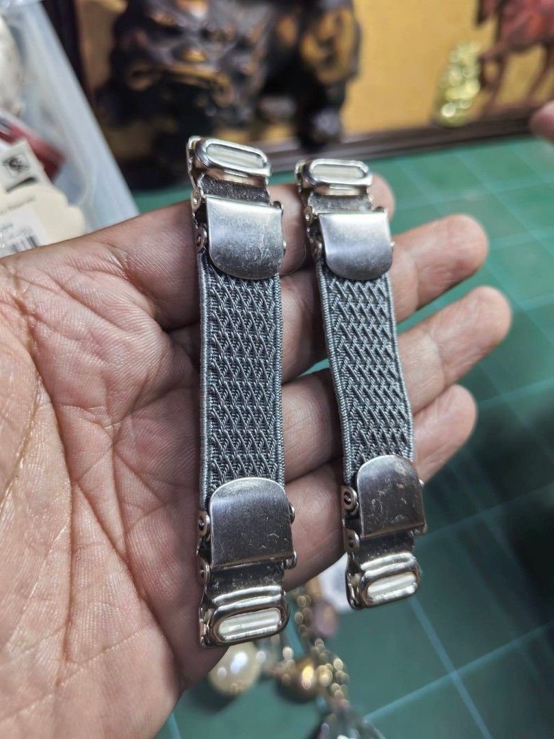 Adjustable Elastic Cinch Clip (Category: Other Accessories) located in Cebu City. Submitted by dudes_villanueva (Listing ID 1461325065, Image 2). Description: Adjustable Elastic Cinch Clip (often called a clothing or dress tightener). 📌 A versatile accessory used to pull in loose fabric and create a tailored silhouette. They typically feature heavy-duty metal alligator suspender clips on both ends of a textured, elastic strap, allowing you to pi