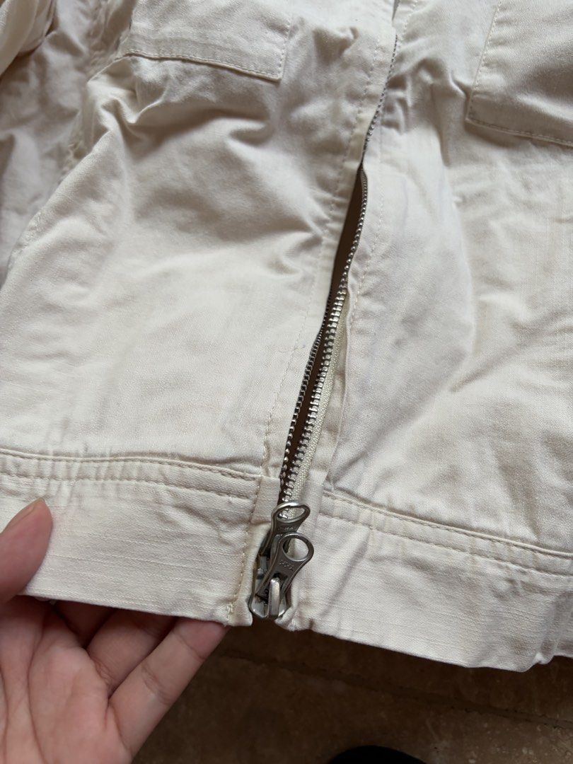 Aigle Utility/Cargo Jacket (Category: Coats, Jackets and Outerwear) located in Quezon City. Submitted by tidyup.lara (Listing ID 1461505642, Image 2). Description: Size S Shoulder 15” Bust 34” Waist 32” Length 20” Condition 8/10: used but in good condition .