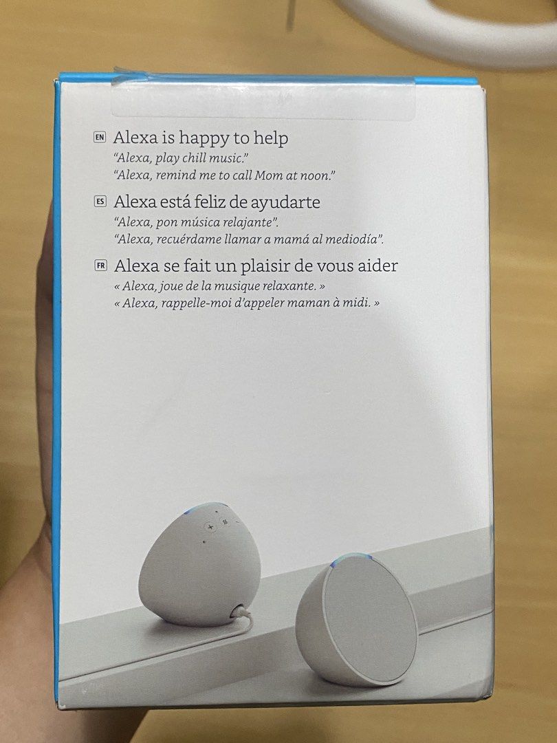 Amazon Echo Pop Smart Speaker with Alexa (Category: Soundbars, Speakers & Amplifiers) located in Pasay City. Submitted by codymendoza (Listing ID 1461420607, Image 2). Description: Brand new, factory-sealed Amazon Echo Pop in Glacier White. Perfect for setting up multi-room audio or smart home controls in different spaces. Condition: Brand new / Sealed in box Color: Glacier White Quantity: 2 pieces available Features: Compact smart speaker with A
