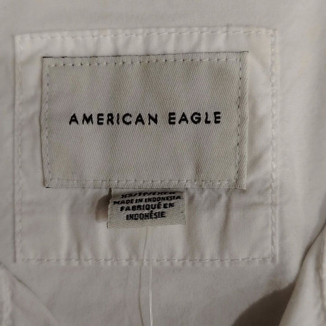 American Eagle Classic Crisp White Button-Down Long Sleeve Shirt (Category: Longsleeves) located in Cavite. Submitted by lune.and.lore (Listing ID 1461333036, Image 3). Description: 𓏲𝄢 ┆ American Eagle Classic Crisp White Button-Down Long Sleeve Shirt ♡ item code : NIN - 126 🀢 condition : brand new, no flaws, need wash 𖤝 size : xs - s (xs on tag) 𖤝 original price : ₱1,990 – ₱2,990 𖤝 price : sol ₱200 (au) 𓋜 MOD : J&T 𓋜 MOP : GCash ⚚ check 