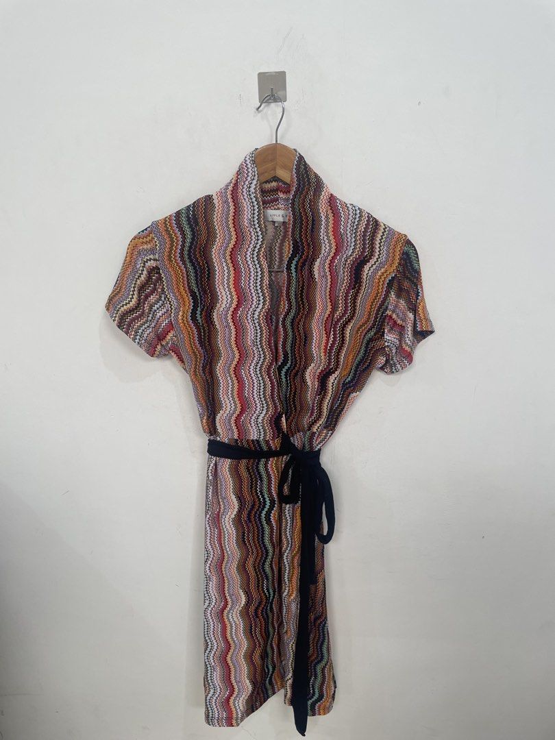 Apple & Eve Zigzag Print Midi Dress (Category: Dresses) located in Las Pinas. Submitted by qcleopatrastrove (Listing ID 1461344221, Image 1). Description: Please manage your expectations. Thank you.🤎.