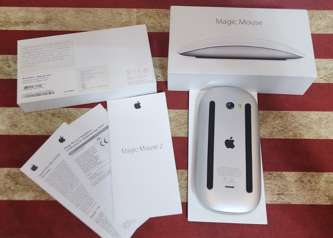 ●RUSH●Apple magic mouse 2 (A1657) (Category: Mouse & Mousepads) located in General Trias. Submitted by hanstel (Listing ID 1461498171, Image 2). Description: ●Meet-up only. No shipping.● -Waltermart Gen Trias cavite- A1657 (MLA02KH/A) Comes with the original box. Fully functional with no issues. Used around 10 times only..
