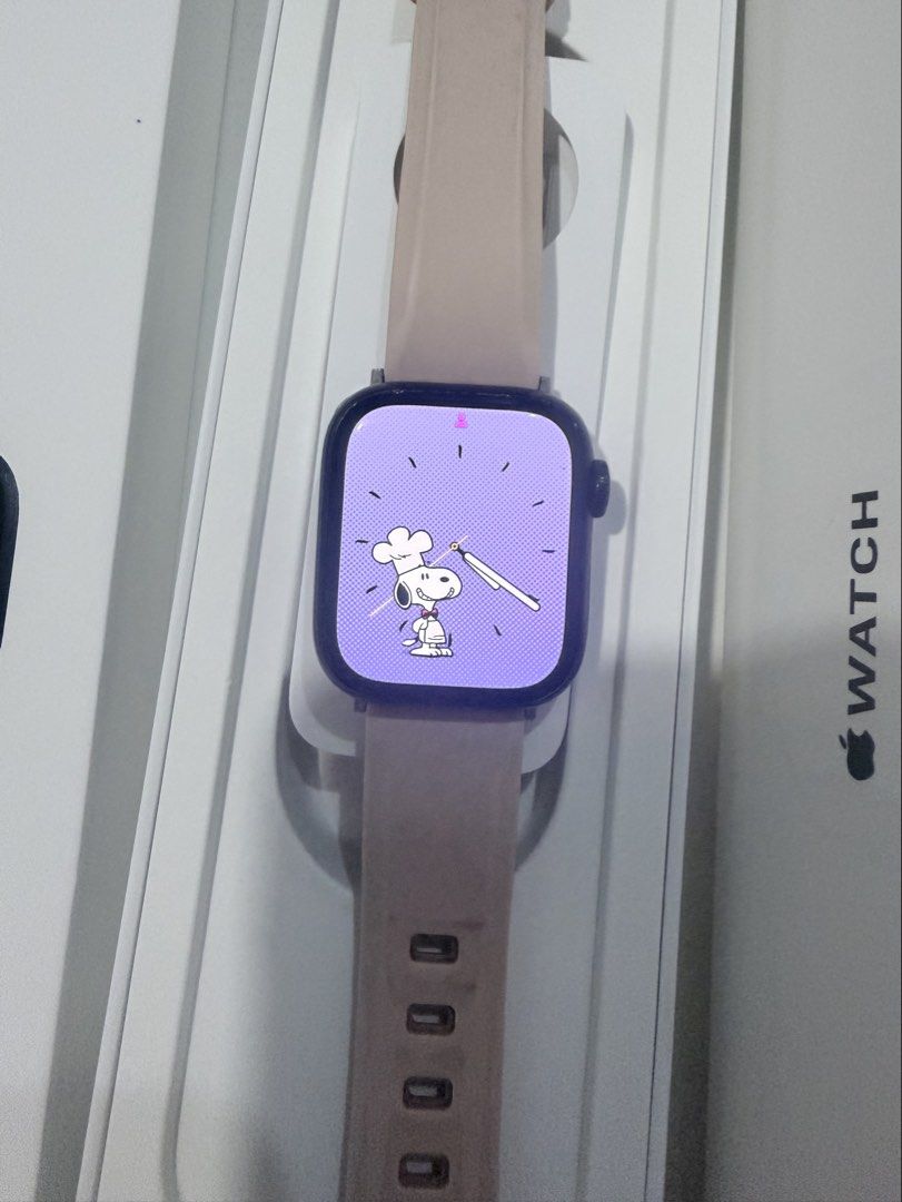 APPLE WATCH 8 41mm (Category: Other Mobile & Gadget Accessories) located in Manila. Submitted by naomithings (Listing ID 1461423248, Image 2). Description: LAST PRICE! Every details post in the picture. Free 2 bands grey and pink and original apple band. Complete Box. No Charger. Bought in Indonesia NO MEET UP NO COD SHIPPING FEE SHOULDER BY BUYERS.