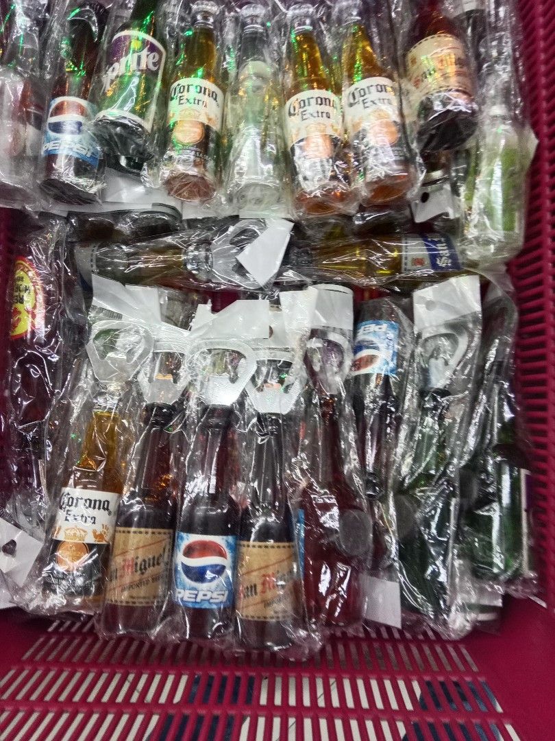 Assorted Beer & Soda Bottle Opener Keychains (Category: Vintage Collectibles) located in Manila. Submitted by iliasjen3082126 (Listing ID 1461428762, Image 1). Description: 3 for 200- Fun bottle opener keychains - Shaped like mini beer & soda bottles - Available brands: Corona, San Miguel, Pepsi - Ideal for collectors or as a unique accessory - Each keychain is individually wrapped - Purchase as a set or select individual designs.