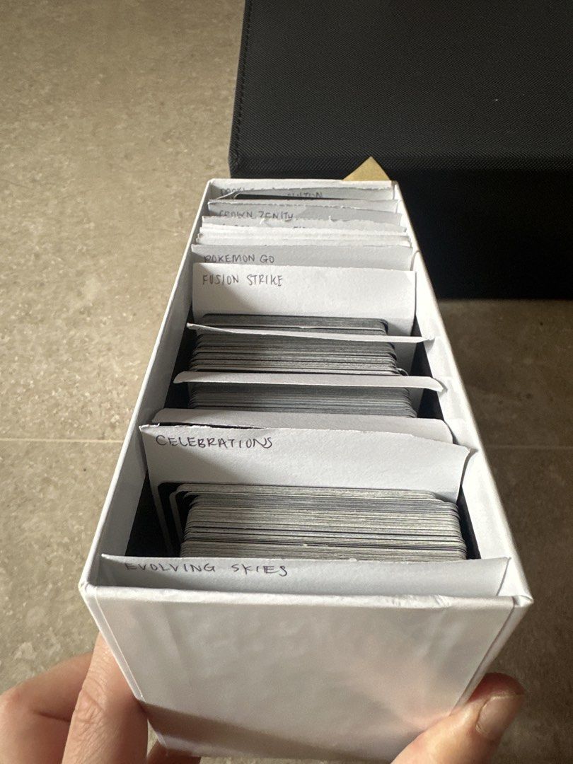 Code Cards (Category: Raw Cards) located in Singapore. Submitted by rareorbit88 (Listing ID 1461412653, Image 1). Description: Code cards of different sets: Journey Together x 2 Stellar crown x 2 White Flare x 9 Evolving Skies x 92 …And many more!! Please reach out to enquire more :D.