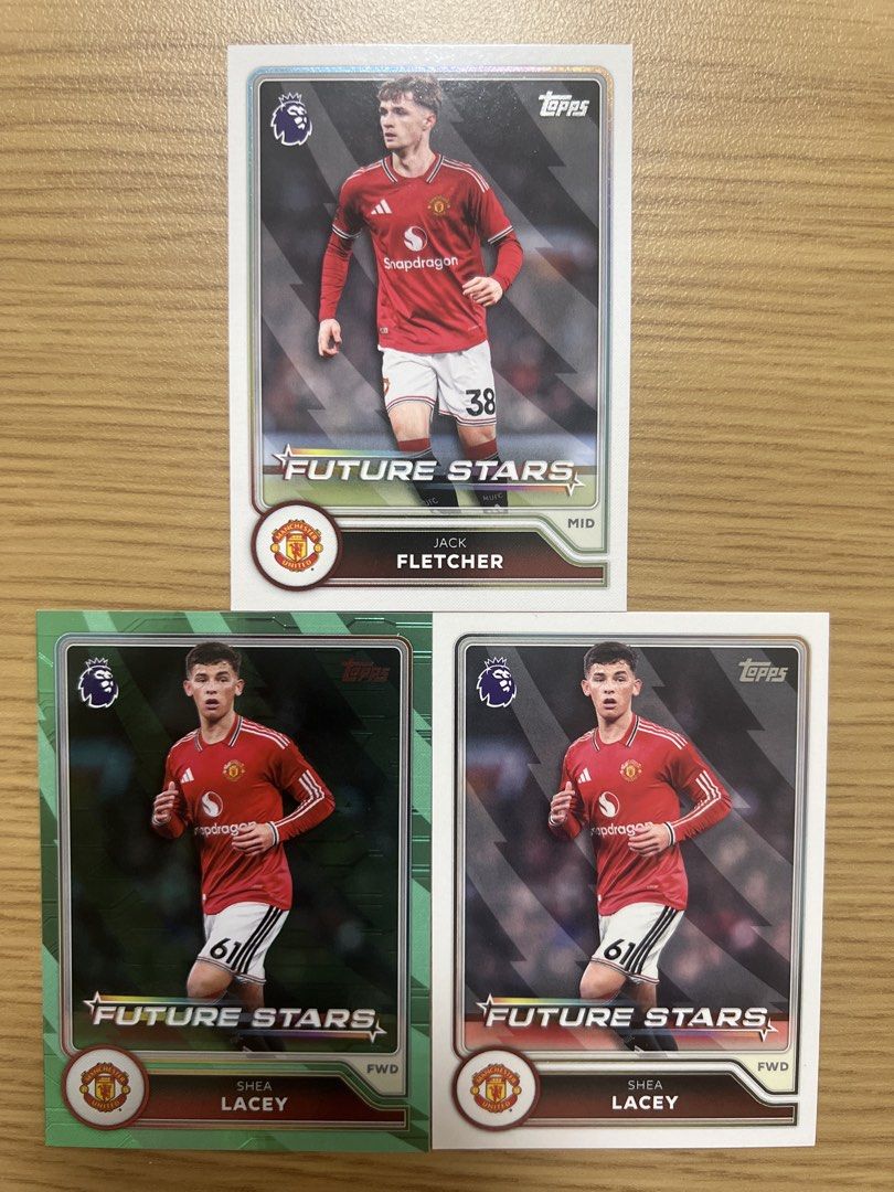 Assorted characters (Category: Raw Cards) located in Singapore. Submitted by wah_zai1990 (Listing ID 1461360521, Image 1). Description: Selling a collection of Topps Premier League Future Stars football cards. Includes players like Jack Fletcher, Shea Lacey, Chris Rigg, Veljko Milosavljevic, Luka Kroupi, Romain Esse, Joel Drakes-Thomas, and Josh King. Great for any collector or fan of these young talents. Grab them all!.