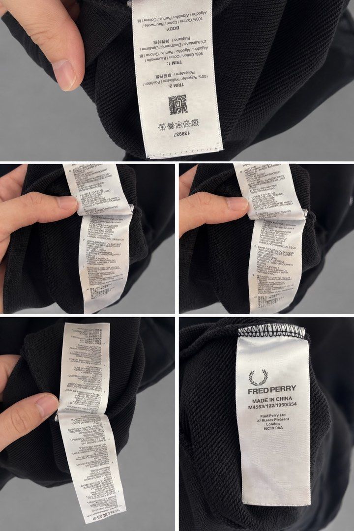 Authentic Fred Perry Logo Sweatshirt (Black) (Category: Coats, Jackets and Outerwear) located in Manila. Submitted by socalkid (Listing ID 1461414839, Image 3). Description: Fred Perry Logo Sweatshirt (Black) Size: XL 23.5 x 28 ✅ No functional issue / minimal signs of usage 🇬🇧 Bought in London 💯% Authentic 💵 Price slightly negotiable 🛵 On-hand | Ready to ship ⚠️ Free shipping for purchases of two or more items.