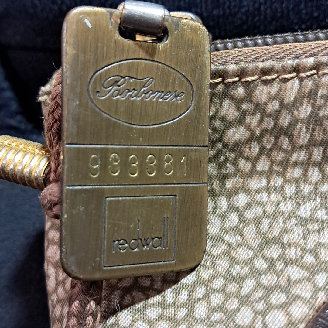Authentic Vintage Borbonese Redwall Crossbody Bag (Category: Luxury Bags & Wallets) located in Butuan. Submitted by fabchichub (Listing ID 1461344925, Image 3). Description: ✨ Authentic Vintage Borbonese by Redwall Crossbody Bag ✨ Selling this rare, classic piece featuring the iconic "Occhio di Pernice" (partridge eye) textured pattern in brown/tan suede. Made in Italy, this is a premium vintage find perfect for collectors and everyday style. Bra