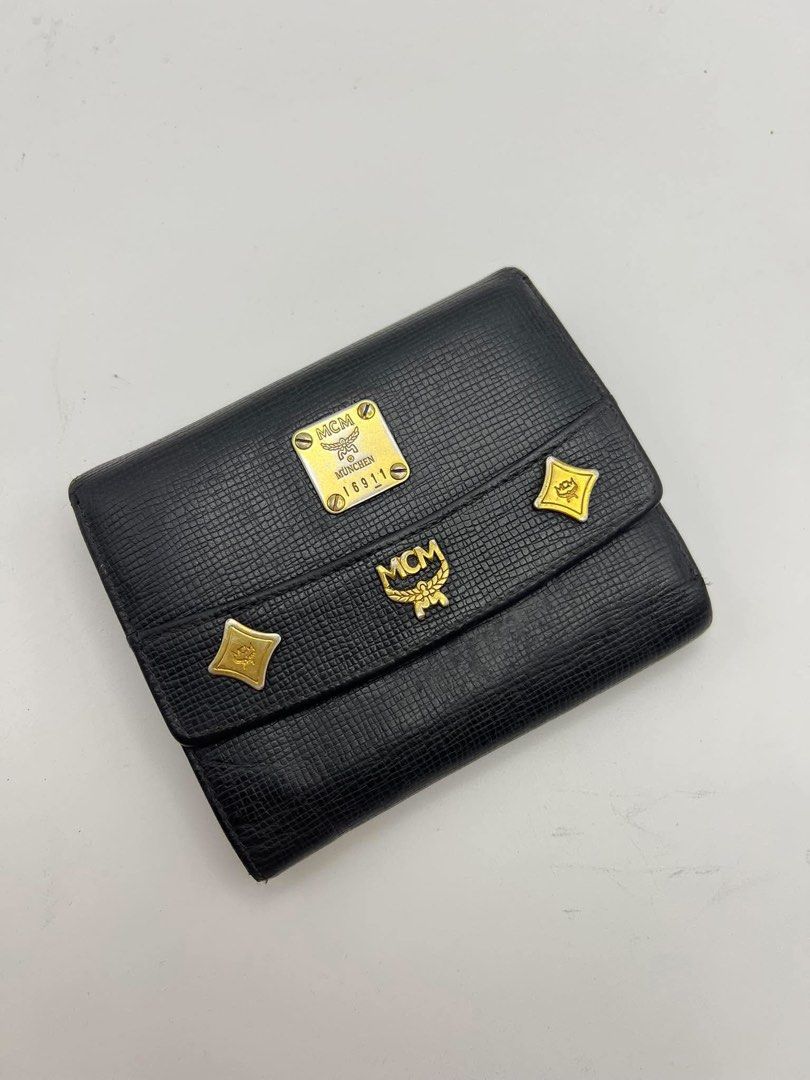 Authentic Vintage MCM Compact trifold wallet (Category: Wallets & Card holders) located in Cagayan de Oro. Submitted by borse_de_amore (Listing ID 1461370694, Image 1). Description: Authentic Vintage MCM Compact trifold wallet Rank BC pls see pics for flaws. 🏷️590.