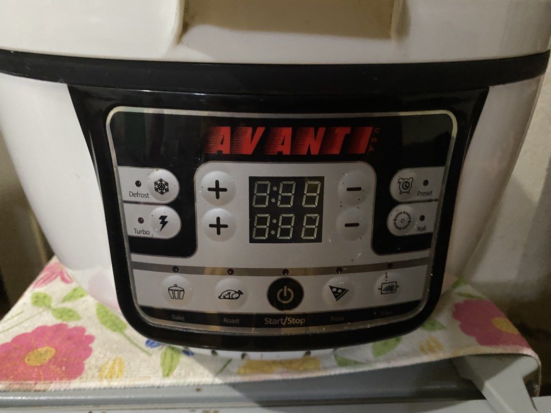 AVANTI CONVENTIONAL AIR FRYER (Category: Bathroom & Kitchen Fixtures) located in Manila. Submitted by nicolerbnl (Listing ID 1461455788, Image 2). Description: PRICE IS NEGOTIABLE. The multi-purpose pot for roasting, grilling, steaming, frying, etc. It is suitable for cooking healthy foods, as it decreases oil usages. It is more convenient with variety cooking programs Nice appearance. Designed for your convenient use. The inside space with the c