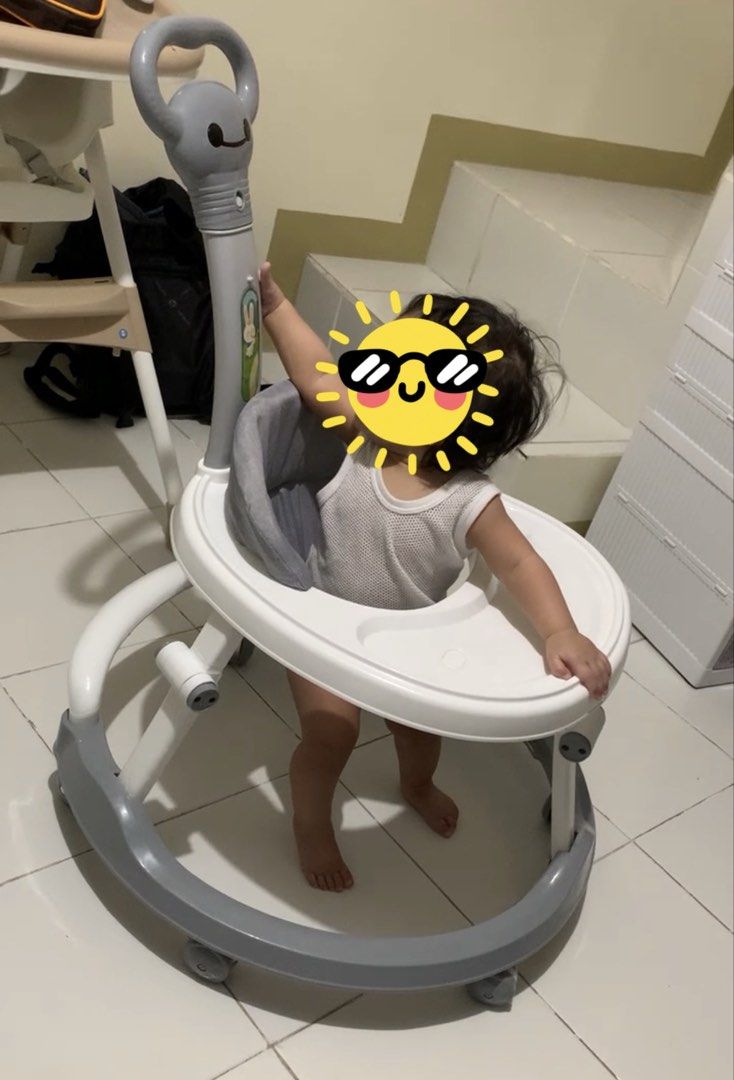 BABY WALKER ADJUSTABLE & FOLDABLE (Category: Other Kids Furniture) located in Manila. Submitted by idaalarcon (Listing ID 1461419886, Image 3). Description: RFS: Decluttering. We need extra space in our home to give way to toddler phase. Adjustable and foldable walker for baby For babies 6months and up In super good condition Pick up in Makati .