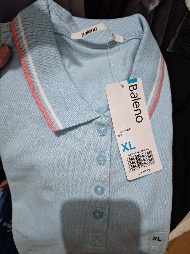 Baleno polo with flaws (Category: Tshirts & Polo Shirts ) located in Manila. Submitted by shopamanila (Listing ID 1461452739, Image 2). Description: baleno polo brand new XL SIZE light blue color but with flaws.