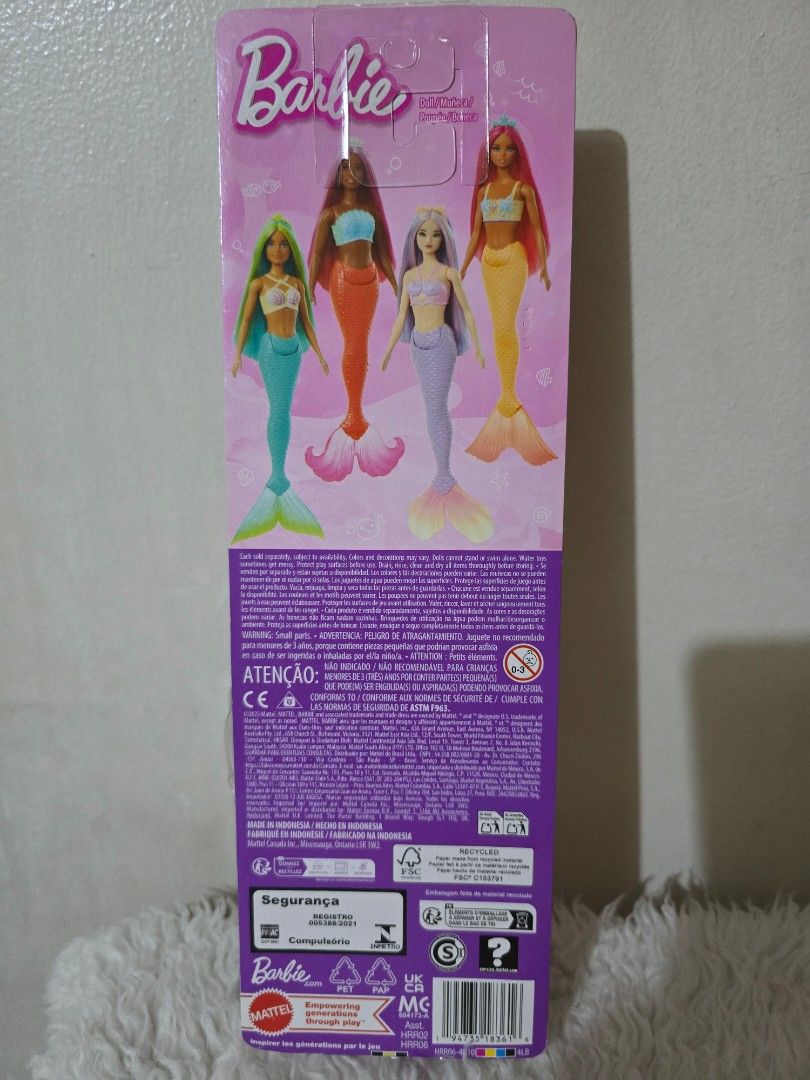 Barbie Mermaid Odile (Category: Kids Toys) located in Manila. Submitted by cinammi (Listing ID 1461282533, Image 2). Description: 📌MOP Payment first via BPI/Maribank/Chinabank 📌Shipping at buyer’s expense 📌Feel free to message me for inquiries, thank you!.