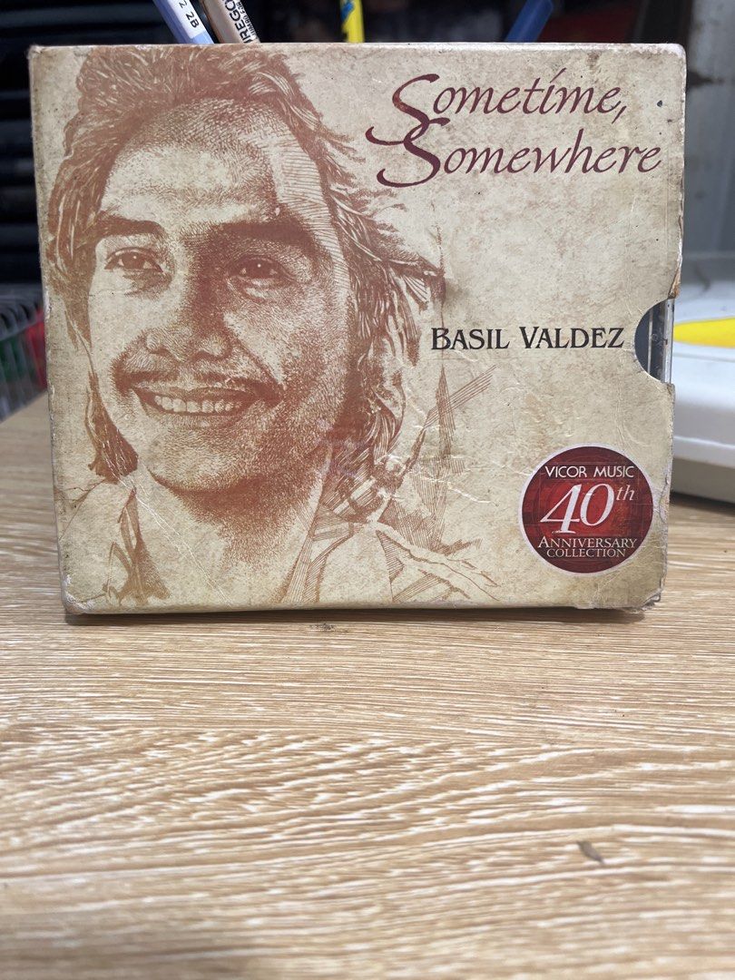 Basil Valdez Sometime, Somewhere 40th Anniversary Collection CD Set (Category: CDs & DVDs) located in Manila. Submitted by semolinapilchard21 (Listing ID 1461351457, Image 1). Description: - Basil Valdez Sometime, Somewhere 40th Anniversary Collection - 4-disc CD set - Features many classic OPM hits - Released by Vicor Music - Ideal for collectors and fans of OPM music - All discs are included in the box set.