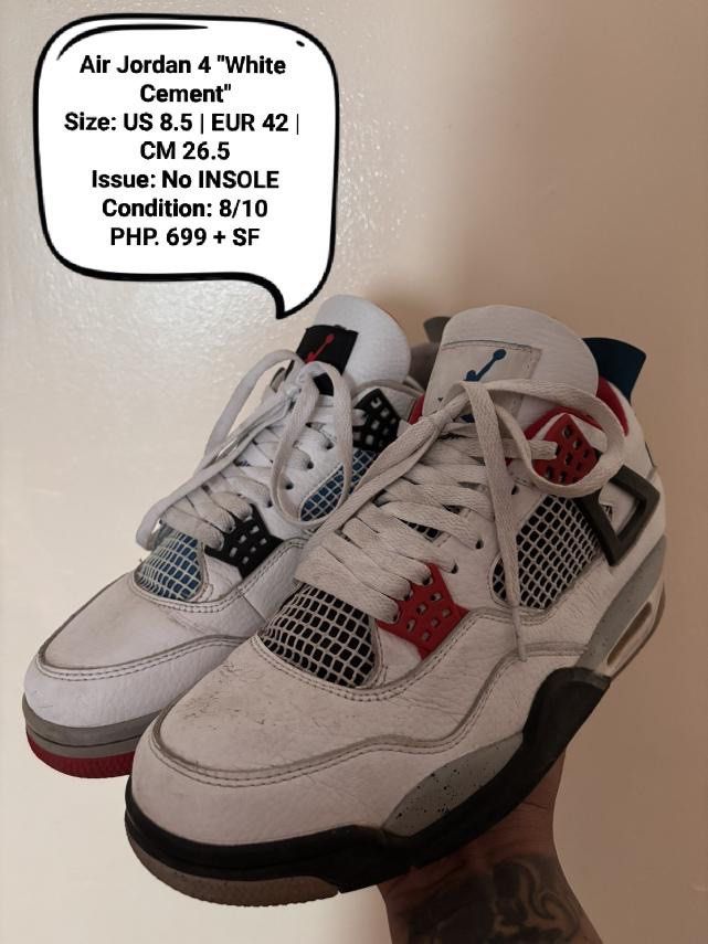 Air Jordan 4 White Cement (Category: Casual Shoes) located in Manila. Submitted by uni_love.1402 (Listing ID 1461337210, Image 1). Description: .